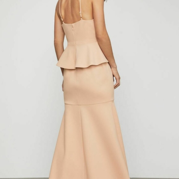BCBGMAXAZRIA Bare Pink Sleeveless Gown Dress New 8 - Picture 5 of 9